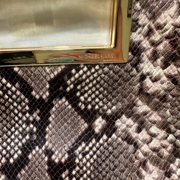 Michael Kors Blush Snakeskin Clutch - Picture 2 of 9